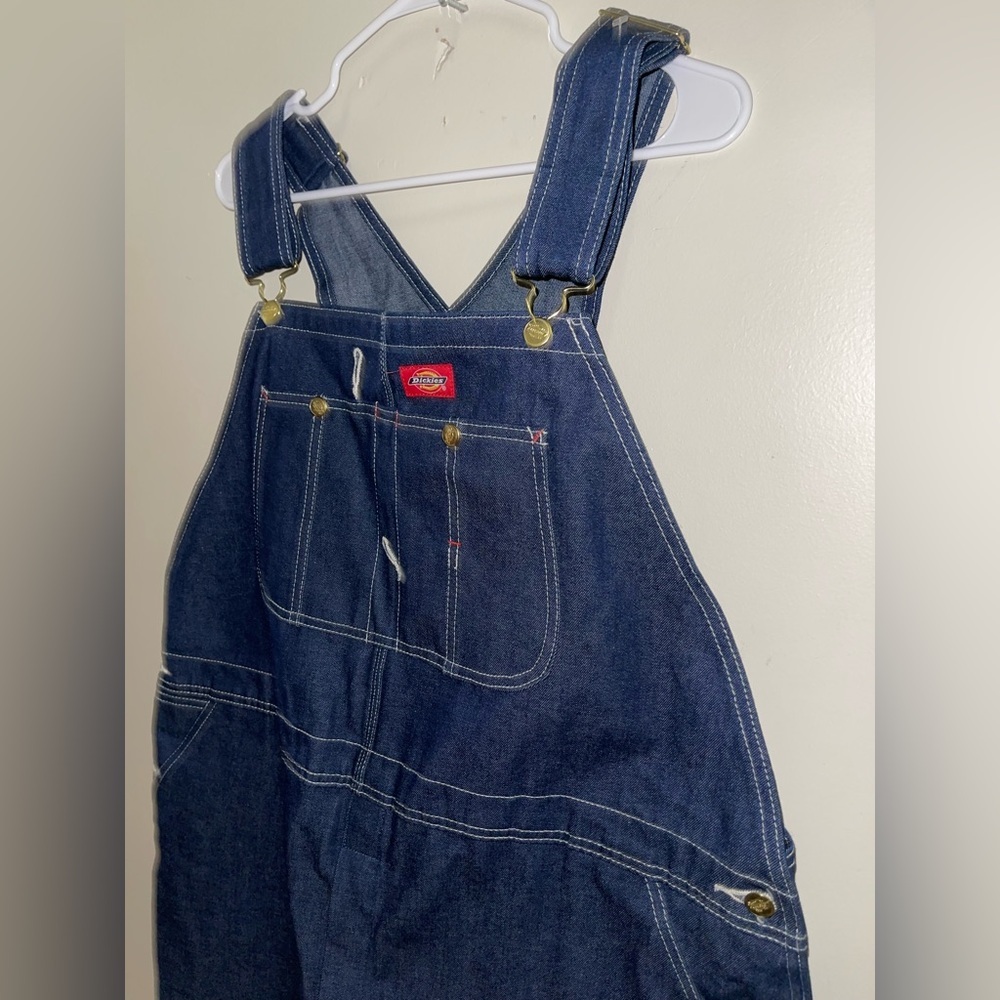 Vintage Dickies Men Big and Tall Overalls Denim Jumpsuit 44x30 - Picture 5 of 13